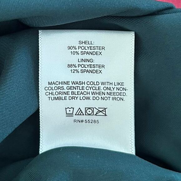 Express Women Velvet One Shoulder Pants Jumpsuit Green Christmas Holiday Large - Picture 6 of 8